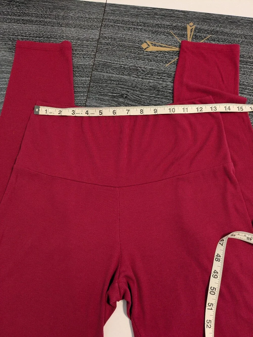 Thirdlove Lounge Ribbed Leggings in Red Large